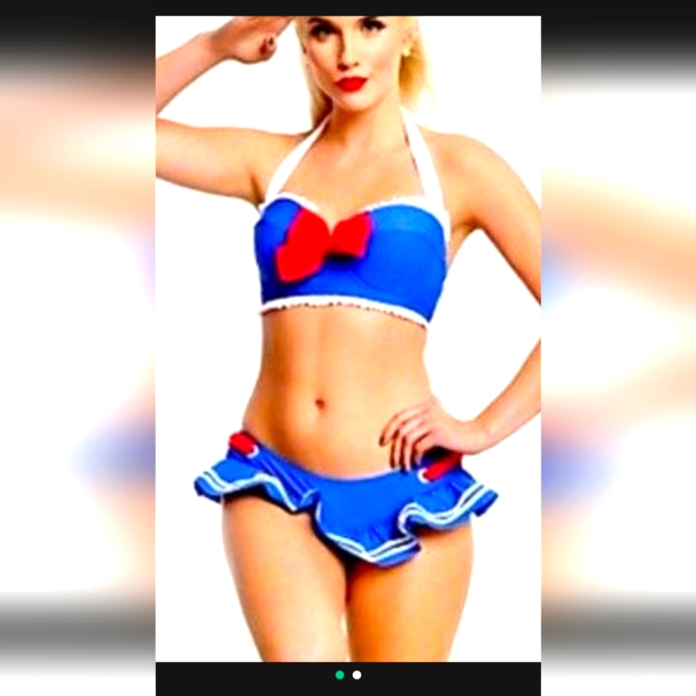 Hot Topic Blue Sailor Top